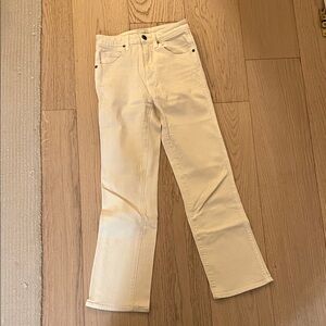 KHAITE Vivian Off-White cream jeans Denim Pants
